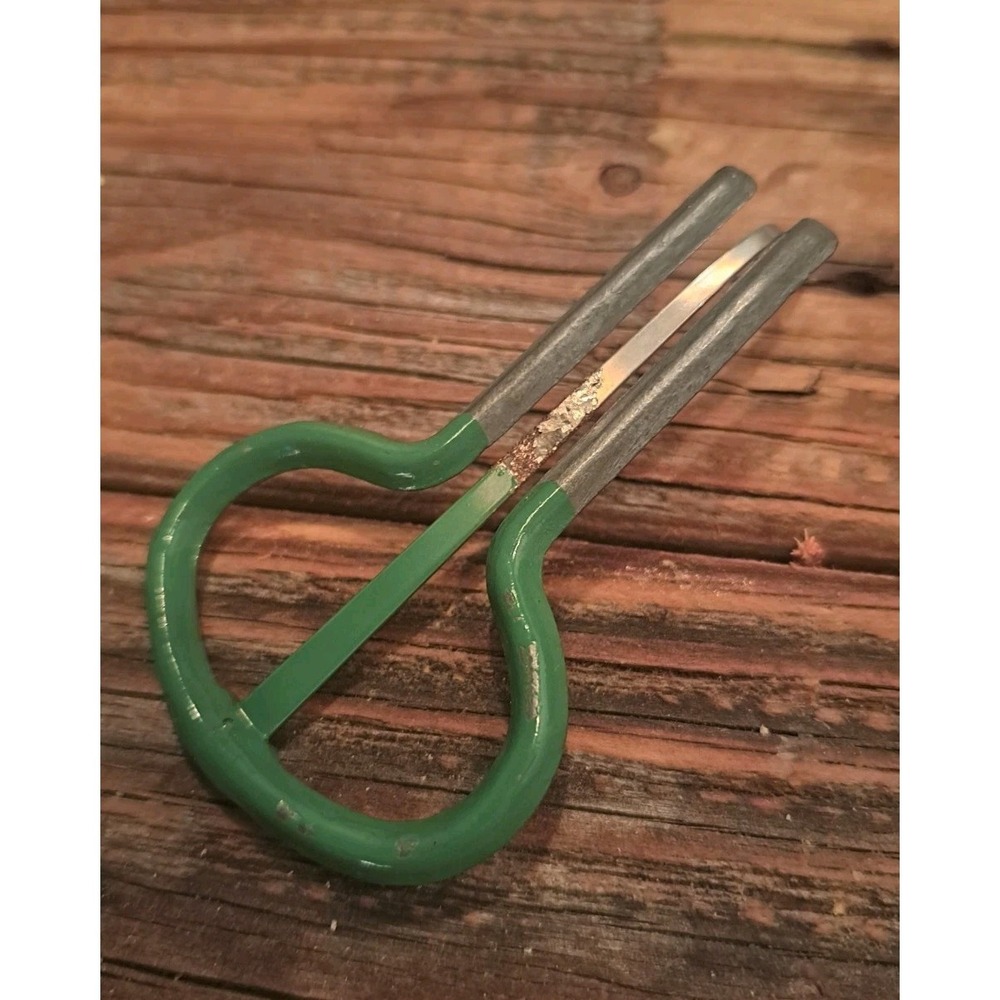 Vintage Mouth Harp  Harp Metal & Green Instrument